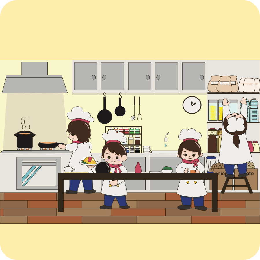 オリジナル職業イラストクッキング1